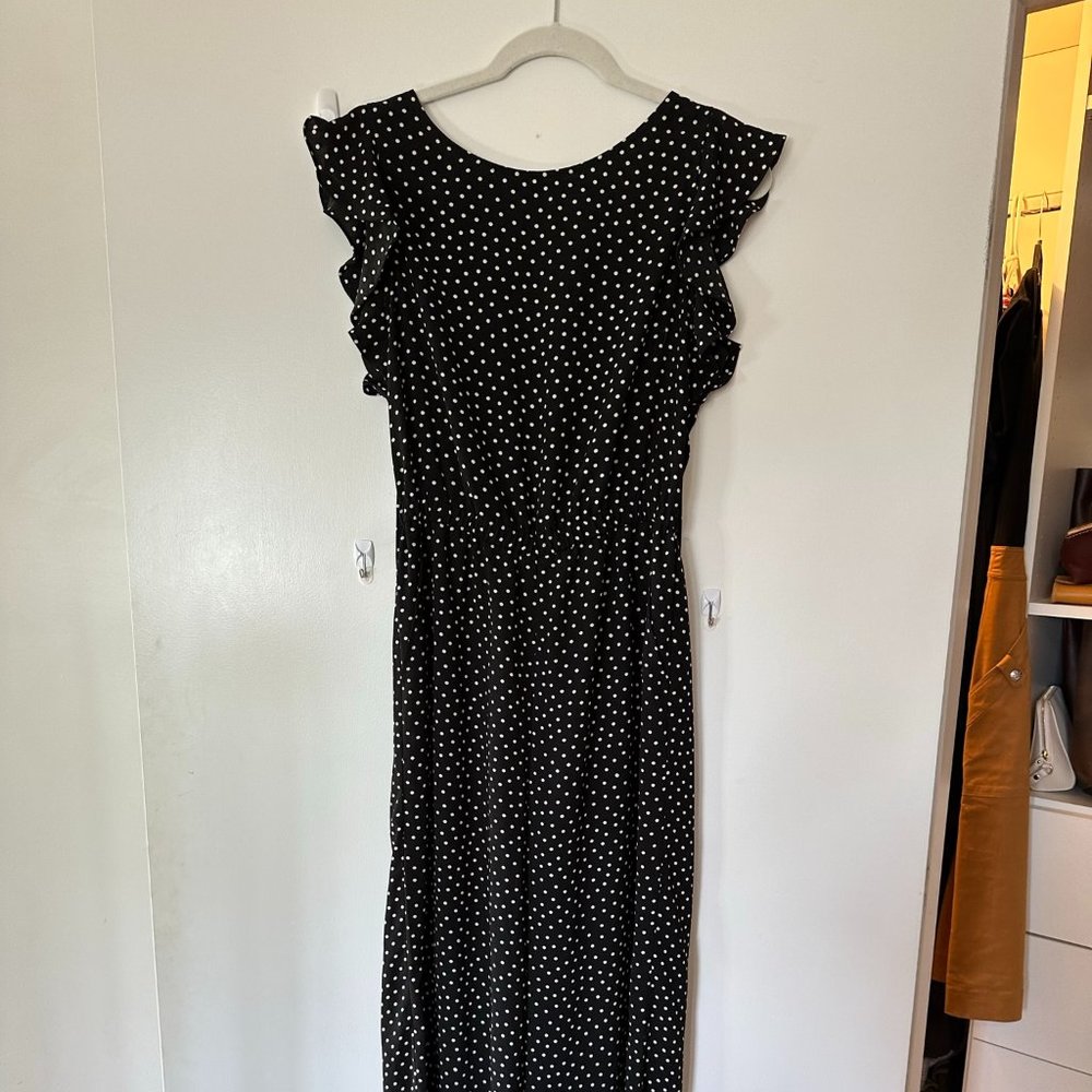Sanctuary Jumpsuit Keyhole and Tie Back w/ Pockets!